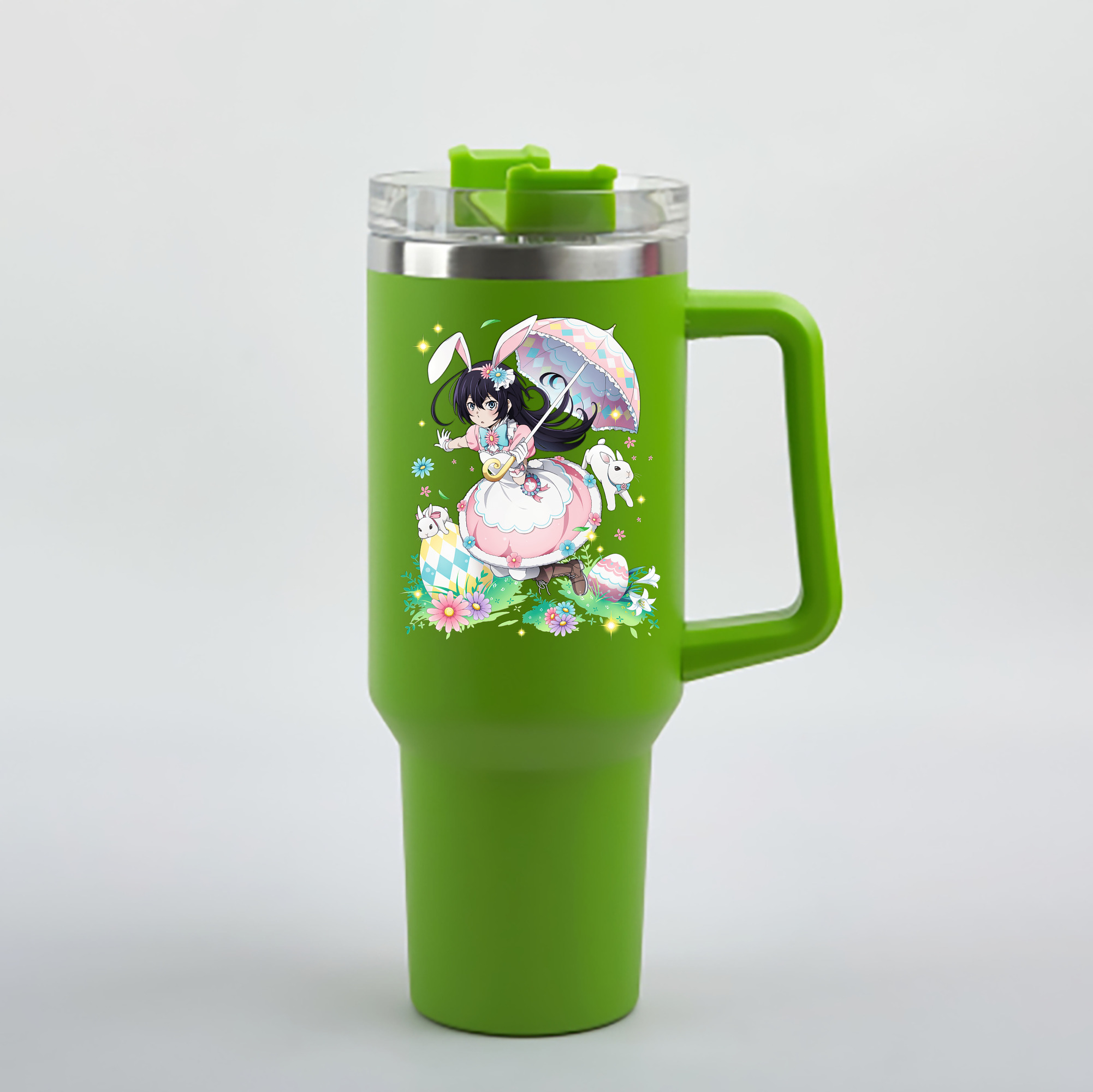 （画像用） 文豪ストレイドッグス Bungo Stray Dogs 1200mL車用タンブラー - クリスタルステッカー（プラスチックストロー付き）